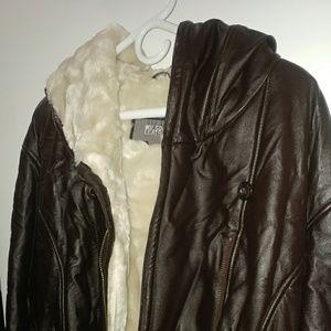 Wilson's Leather Dark Brown 100% Leather Coat